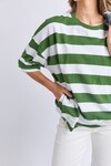 ELM MAZIE BLOCK STRIPE SWEAT