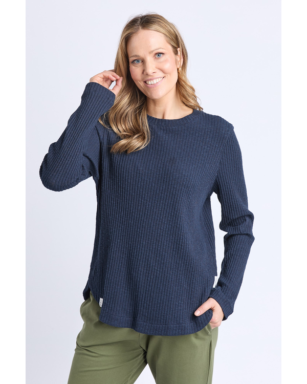 ELM VERONICA RIB L/S TEE
