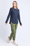 ELM VERONICA RIB L/S TEE