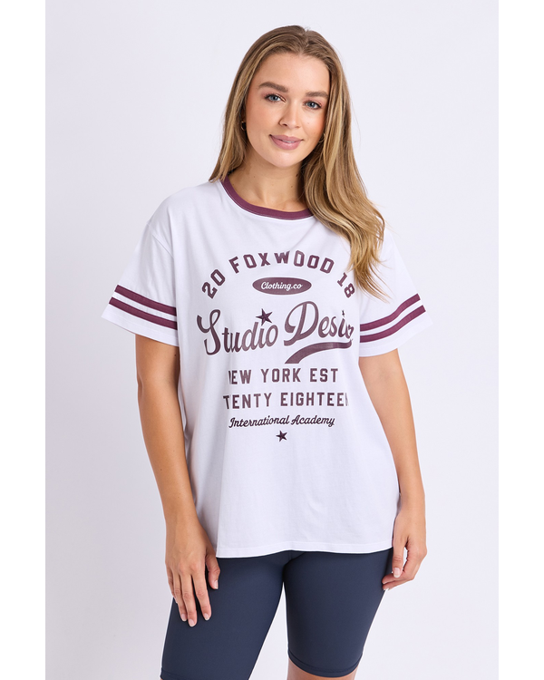FOXWOOD BASELINE TEE