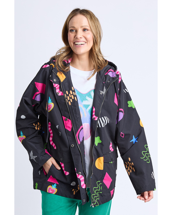 ELM LICORICE GALAXY RAINCOAT
