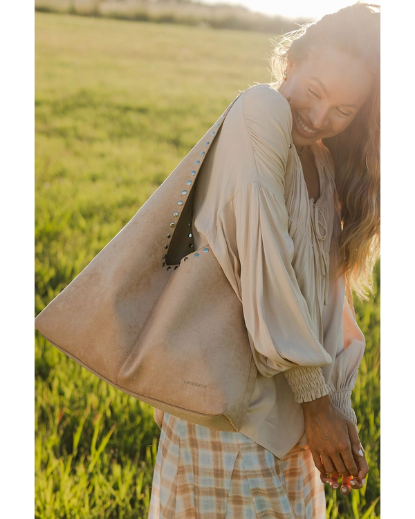 LOUENHIDE HAILEY SUEDETTE SHOULDER BAG