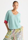 LD+CO CONTRAST CUFF TOP