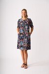 FOIL WAVE ALONG DRESS