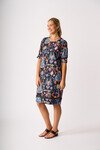 FOIL WAVE ALONG DRESS