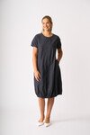 FOIL PLEATED MAXI DRESS