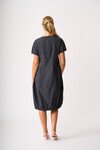 FOIL PLEATED MAXI DRESS