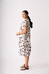 FOIL PLEATED MAXI DRESS