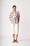 FOIL SCOOP NECK SWING TOP