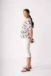 FOIL SCOOP NECK SWING TOP