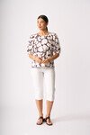 FOIL SCOOP NECK SWING TOP