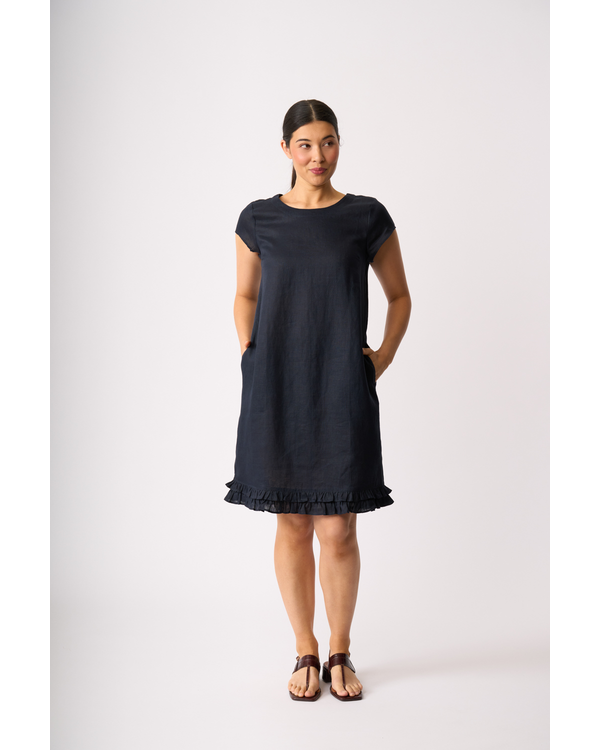FOIL RUFFLE DREAMS DRESS