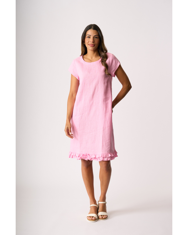 FOIL RUFFLE DREAMS DRESS