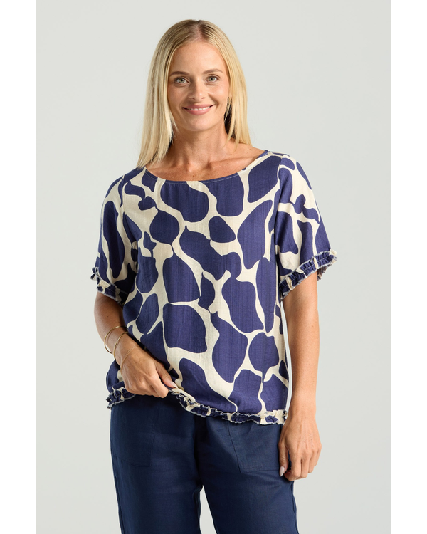 BLACKSTONE LYDIA FRILL TOP