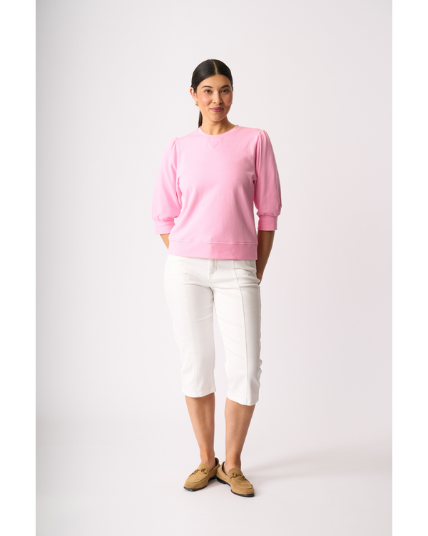 MEMO DETAIL SLEEVE SWEATSHIRT
