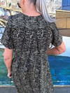 FOIL SWING BACK DRESS