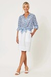 GORDON SMITH RUFFLE HEM SKIRT