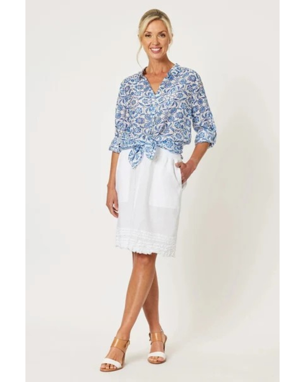 GORDON SMITH RUFFLE HEM SKIRT