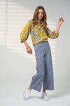 MADLY SWEETLY BLUEPRINT BLOUSE