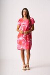 FOIL TULIP SLEEVE DRESS