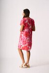 FOIL TULIP SLEEVE DRESS