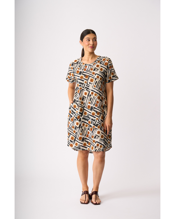 PREEN BACK PLEAT DRESS