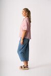 OH THREE CHECK LACE BLOUSE