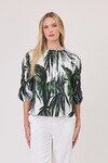 DUO BREEZE SHIRRED TOP