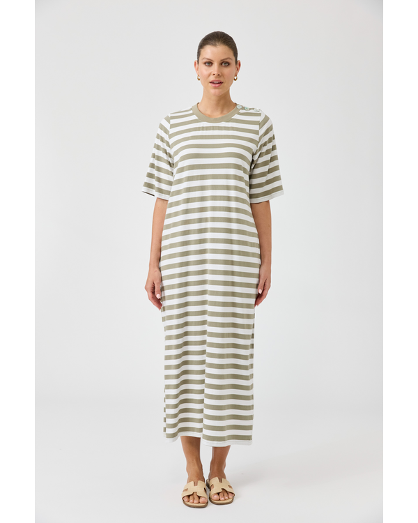 EB+IVE STUDIO STRIPE TSHIRT DRESS