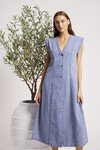 EB+IVE DUSK DENIM MAXI DRESS