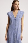 EB+IVE DUSK DENIM MAXI DRESS