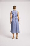 EB+IVE DUSK DENIM WRAP DRESS