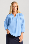 BLACKSTONE RENATA LINEN BLOUSE
