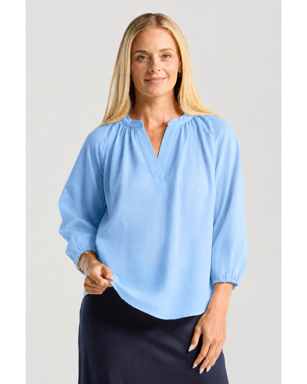 BLACKSTONE RENATA LINEN BLOUSE