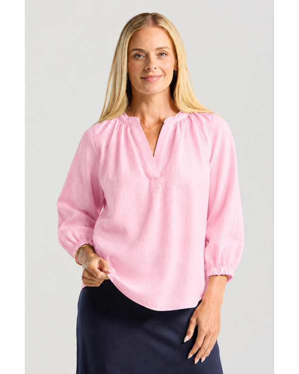 BLACKSTONE RENATA LINEN BLOUSE