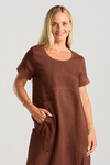 BLACKSTONE LILLIAN BUBBLE HEM DRESS
