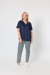 GORDON SMITH AUDREY LINEN TOP