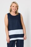 GORDON SMITH CHLOE LINEN TOP