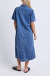 ELM AYLA DENIM MIDI DRESS