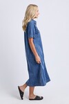 ELM AYLA DENIM MIDI DRESS