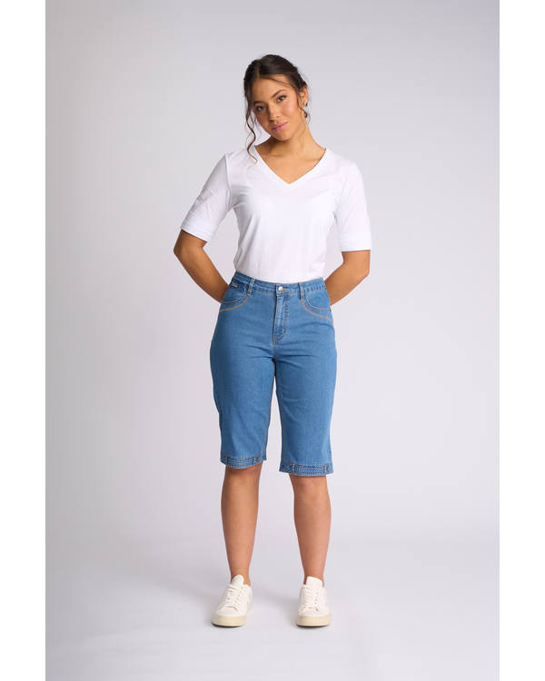 VASSALLI STRAIGHT LEG DENIM SHORT
