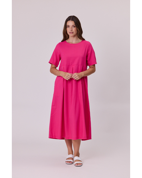 DEMOCRACY HAVANA LINEN LONG DRESS
