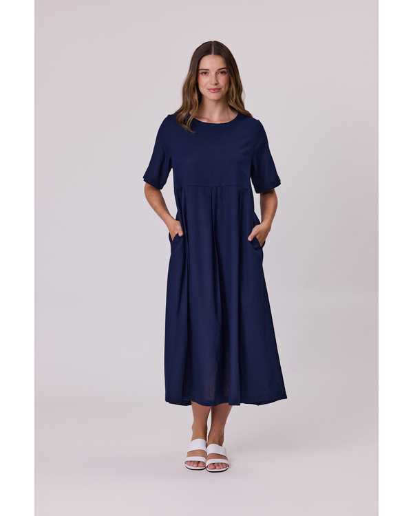 DEMOCRACY HAVANA LINEN LONG DRESS