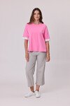 DEMOCRACY RUFFLE SLEEVE TEE
