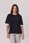 DEMOCRACY RUFFLE SLEEVE TEE