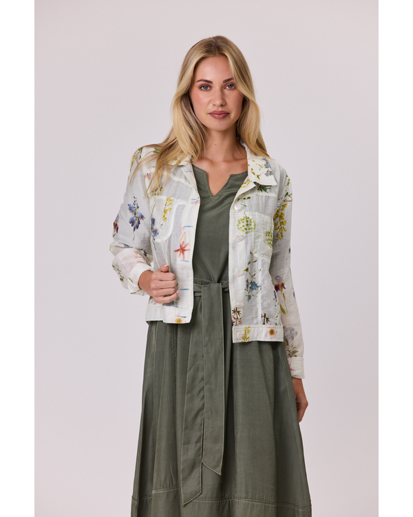 CLASSIFIED VALENCIA FLOWER VOILE JACKET