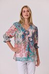 CLASSIFIED AURORA PEASANT TOP