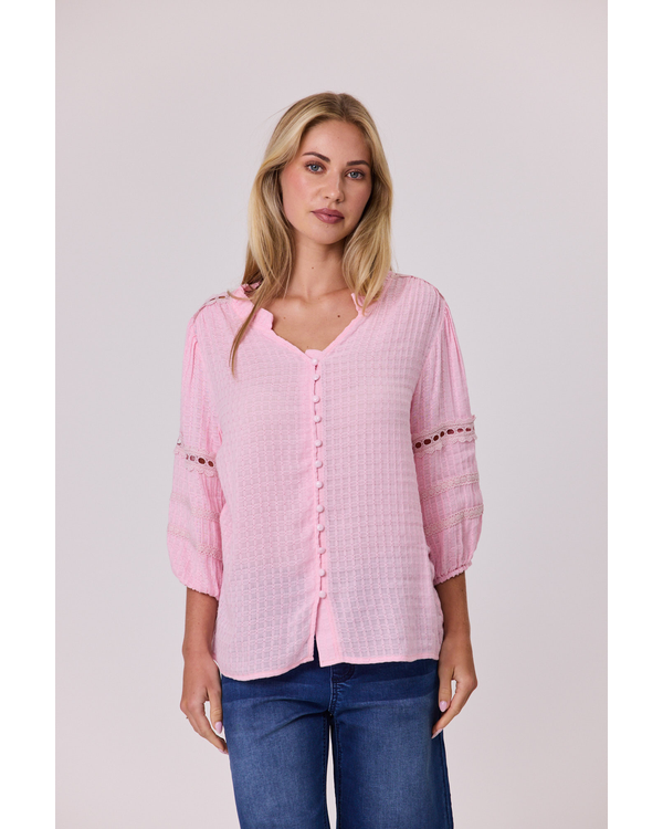 CLASSIFIED PRETTY BRAID TRIM TOP