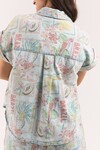 ELM JADE PRINT DENIM SHIRT