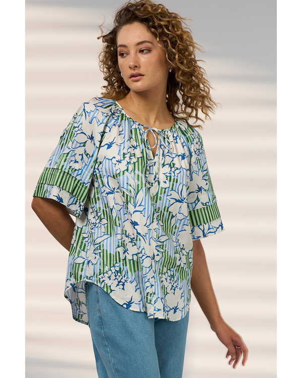 MADLY SWEETLY FLORALINE TOP